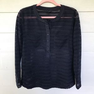Ann Taylor Mesh Blouse